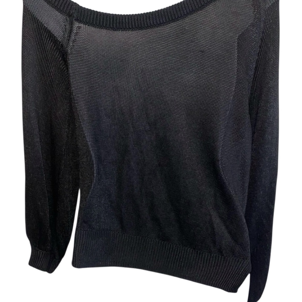 Michelle Mason black Sweater Top - Picture 2 of 9
